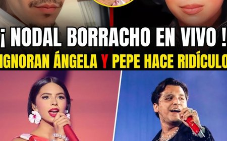 ¡BOMBA! Nodal BORRACHO, Humilla a Pepe mientras IGNORAN a Ángela y los Aguilar fuera del Estadio  