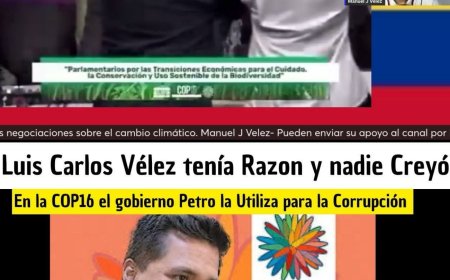La verdad detrás de la COP16: Por qué las advertencias de Luis Carlos Vélez cobran fuerza hoy