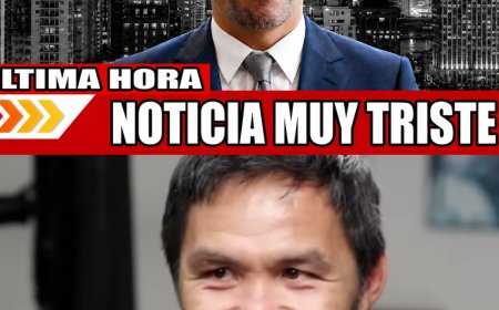 HACE 5 MINUTOS: Triste noticia sobre Manny Pacquiao, de 47 años. ¡Intenta no llorar mientras lo ves! 