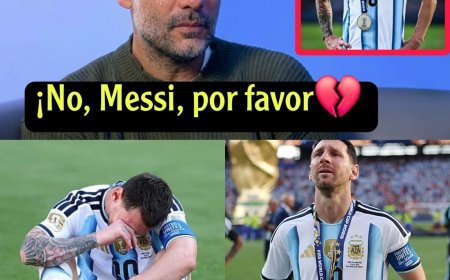 ¡El emotivo comentario de Guardiola sobre Messi llorando después del partido Argentina vs. España! a