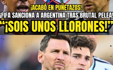 ¡LO QUE NO SE VIÓ!: BRUTAL PELEA A PUÑOS ENTRE ARGENTINA Y ESPAÑA TRAS ACABAR LA FINAL DEL MUNDIAL 