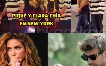 PIQUÉ Y CLARA CHÍA FUERON CAPTADOS EN NEW YORK
