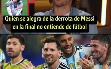 ¡El emotivo comentario de Modric sobre Messi llorando después de la derrota de Argentina ante España  