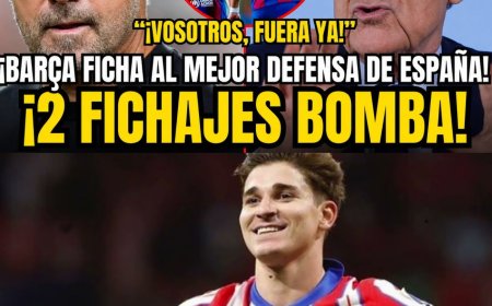 BOMBAZO TOTAL: ¡2 FICHAJES AL BARÇA! LAPORTA LE ROBA A FLORENTINO EL MEJOR DEFENSA DEL MUNDIAL 
