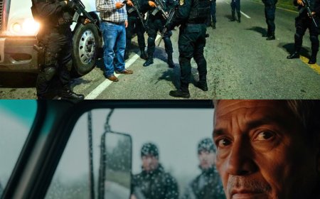 Sicarios pararon al señor del tráiler en la carretera… marcó un número, bajaron sur armas 