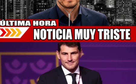 HACE 5 MINUTOS: Triste noticia sobre Iker Casillas, de 45 años: su exespo, Sara, despid entr lágrim
