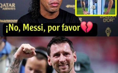 🚨¡EL EMOCIONANTE PEDIDO DE RONALDINHO A MESSI DESPUÉS DE QUE EL ARGENTINO DIJERA QUE SE RETIRA! 