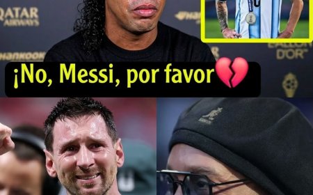 ¡EL EMOCIONANTE PEDIDO DE RONALDINHO A MESSI DESPUÉS DE QUE EL ARGENTINO DIJERA QUE SE RETIRA!  