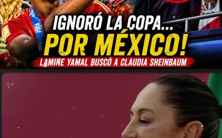 LAMINE YAMAL BUSCÓ A CLAUDIA SHEINBAUM ENTRE 80 MIL PERSONAS... Y NADIE ENTENDÍA POR QUÉ 