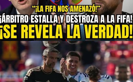 SE ACABÓ: ÁRBITRO DEL MUNDIAL CONFIESA LO PEOR: ¡ASÍ LE AMENAZÓ INFANTINO PARA QUE MESSI GANASE! 