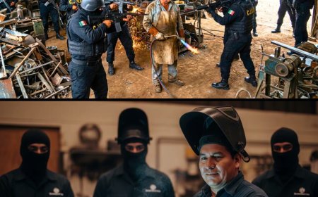 El CJNG le fue a cobrar piso al del taller de fierro…El viejo encendió el soplete y cerró la cortina