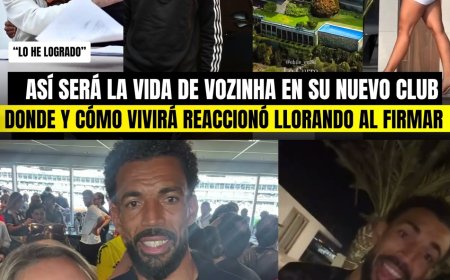 ASÍ SERÁ LA VIDA DE VOZINHA EN SU NUEVO CLUB LLORÓ AL FIRMAR ¿CON QUIEN VIVIRÁ? ESTO LE REGALARON 