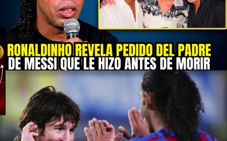 ❤️RONALDINHO HACE UN HOMENAJE MUY EMOTIVO PARA MESSI Y SU PADRE