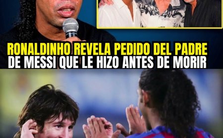 RONALDINHO HACE UN HOMENAJE MUY EMOTIVO PARA MESSI Y SU PADRE 