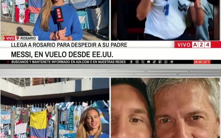 ⚫ DOLOR Y HOMENAJE EN ROSARIO TRAS LA MUERTE DE JORGE MESSI: VECINOS DEJAN BANDERAS EN LA CASA 