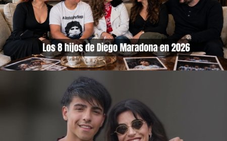 Los 8 hijos de Diego Maradona en 2026 : así viven tras la tragedia que lo cambió todo. o