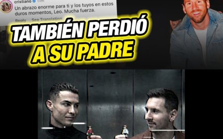 Cristiano Ronaldo da el PÉSAME a MESSI por la MUERTE DE SU PADRE 