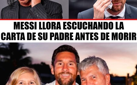 RONALDINHO HACE LLORAR A MESSI LEYENDO LA CARTA DE SU PADRE QUE DEJÓ PARA ÉL 