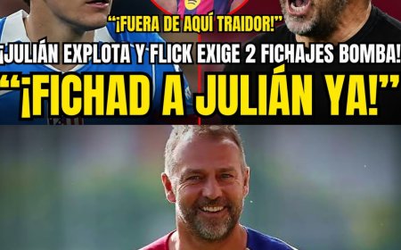 BOMBAZO TOTAL: FLICK NO AGUANTA MÁS Y ESTALLA: ¡EXIGE 2 FICHAJES BOMBA Y EXPULSA A 3 JUGADORES!