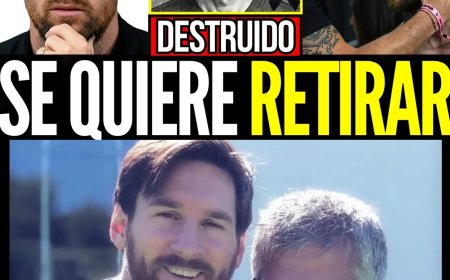 MESSI: la muerte de su padre va a terminar con su carrera a