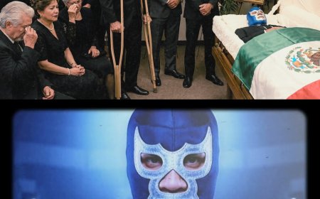 Cómo fue el funeral de BLUE DEMON tras su terrible muerte "LA LEYENDA AZUL” (2000) 