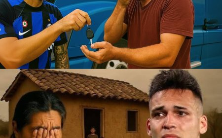 LAUTARO MARTÍNEZ LE REGALA UN CAMIÓN NUEVO A UN CAMIONERO QUE LO HABÍA PERDIDO TODO 