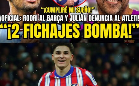 ACUERDO CERRADO: ¡RODRI AL BARÇA Y JULIÁN DENUNCIA AL ATLETI! LAPORTA CIERRA A 2 FICHAJES BOMBA