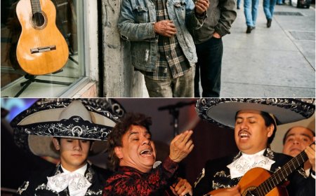 Un Anciano Sin Hogar Tarareaba “Amor Eterno” Mientras Miraba una Guitarra — Hasta que Juan Gabriel