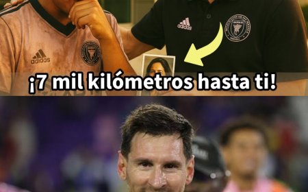 FAN VIAJA 7000 KM POR MESSI… Y LO QUE PASA CUANDO FINALMENTE LO ENCUENTRA TE HARÁ LLORAR