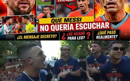 ¡ESCÁNDALO MUNDIAL FIFA! ÁRBITRO REVELA el MENSAJE que MESSI NO QUERÍA ESCUCHAR