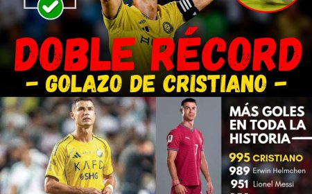 ¡Histórico! ⚽️✅️ GOL y DOBLE-RÉCORD MUNDIAL de CRISTIANO RONALDO | Al Nassr 4-0 vs Al Riyadh (2026) 